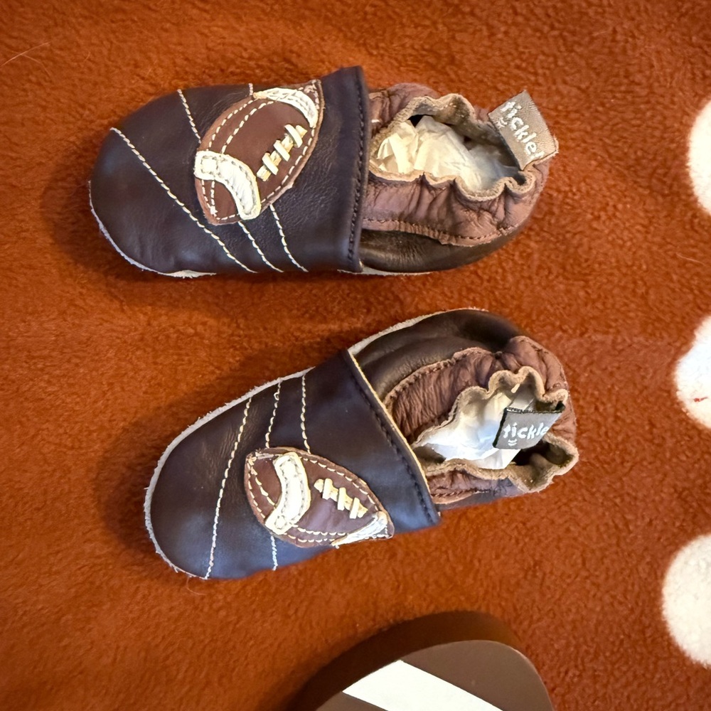 Tommy Tickle leather Football Baby Shoes - Picture 10 of 12